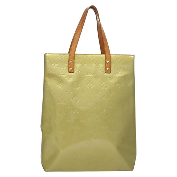 LOUIS VUITTON Monogram Vernis Reade MM Hand Bag Gris M91142 LV Auth 117797