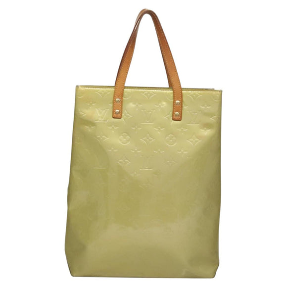 LOUIS VUITTON Monogram Vernis Reade MM Hand Bag Gris M91142 LV Auth 117797