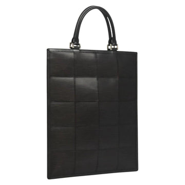 LOUIS VUITTON Epi Stretch Silver Fizz Hand Bag Black M54622 LV Auth 117803