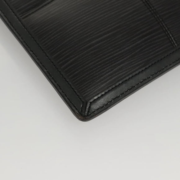 LOUIS VUITTON Epi Stretch Silver Fizz Hand Bag Black M54622 LV Auth 117803