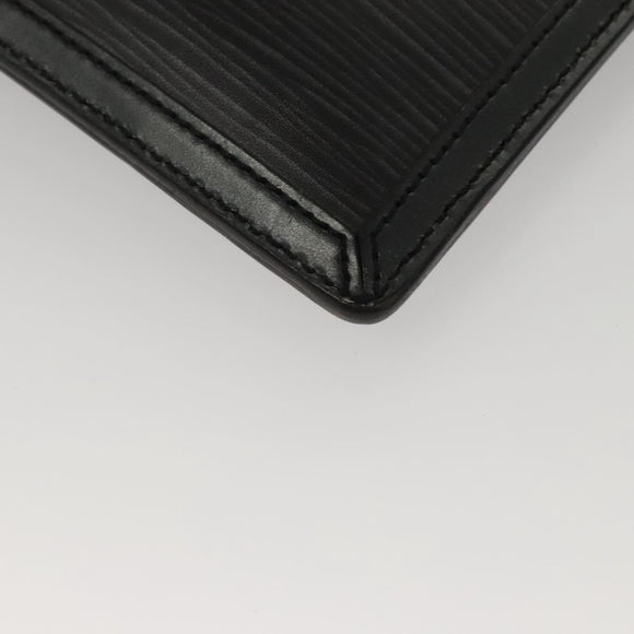 LOUIS VUITTON Epi Stretch Silver Fizz Hand Bag Black M54622 LV Auth 117803