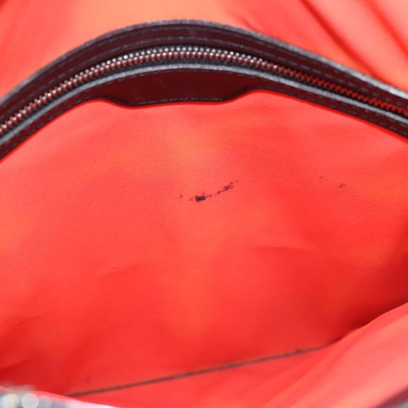 LOUIS VUITTON Epi Stretch Silver Fizz Hand Bag Black M54622 LV Auth 117803