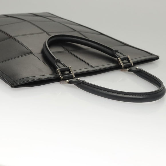 LOUIS VUITTON Epi Stretch Silver Fizz Hand Bag Black M54622 LV Auth 117803