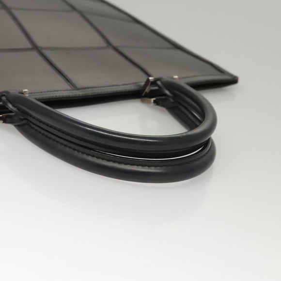 LOUIS VUITTON Epi Stretch Silver Fizz Hand Bag Black M54622 LV Auth 117803