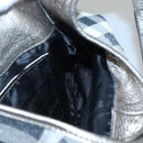 BURBERRY Nova Check Shoulder Bag Canvas Gray Auth 117804-18