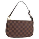 LOUIS VUITTON Damier Ebene Pochette Accessoires Pouch N41206 LV Auth 117812M-1
