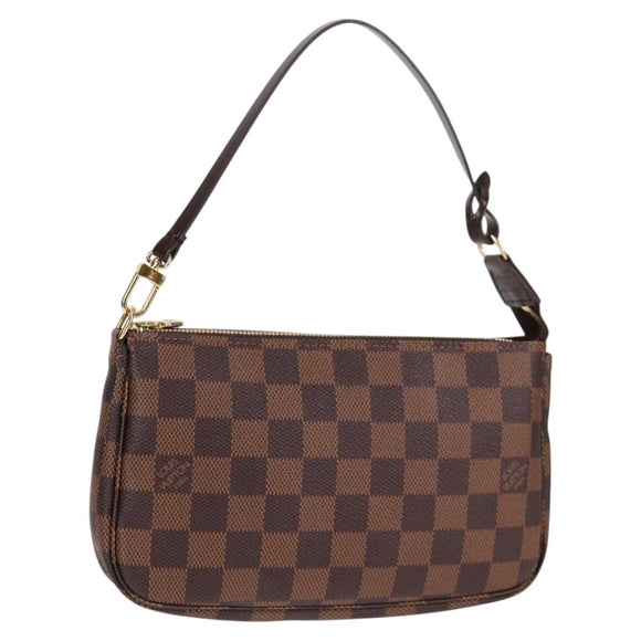 LOUIS VUITTON Damier Ebene Pochette Accessoires Pouch N41206 LV Auth 117812M