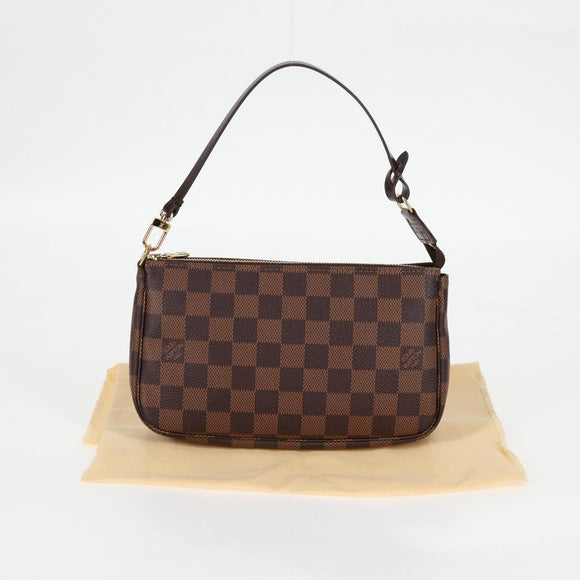LOUIS VUITTON Damier Ebene Pochette Accessoires Pouch N41206 LV Auth 117812M
