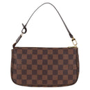 LOUIS VUITTON Damier Ebene Pochette Accessoires Pouch N41206 LV Auth 117812M-2