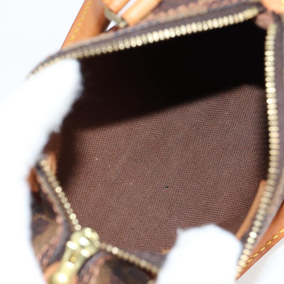 LOUIS VUITTON Damier Ebene Mini Speedy Hand Bag SPO N41536 LV Auth 117814SM