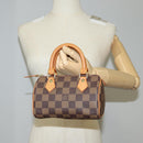 LOUIS VUITTON Damier Ebene Mini Speedy Hand Bag SPO N41536 LV Auth 117814SM-26