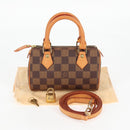 LOUIS VUITTON Damier Ebene Mini Speedy Hand Bag SPO N41536 LV Auth 117814SM-12