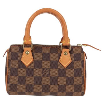 LOUIS VUITTON Damier Ebene Mini Speedy Hand Bag SPO N41536 LV Auth 117814SM - 0