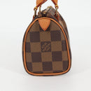 LOUIS VUITTON Damier Ebene Mini Speedy Hand Bag SPO N41536 LV Auth 117814SM-3