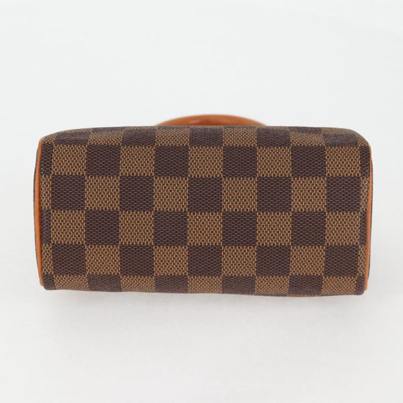 LOUIS VUITTON Damier Ebene Mini Speedy Hand Bag SPO N41536 LV Auth 117814SM