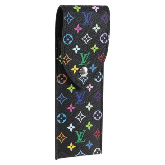 LOUIS VUITTON Monogram Multicolor LVxTM Pen Pouch Black GI1312 LV Auth 117816SM