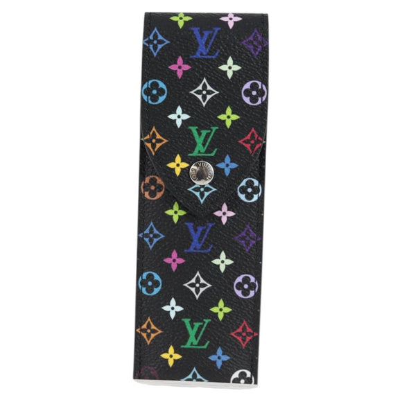 LOUIS VUITTON Monogram Multicolor LVxTM Pen Pouch Black GI1312 LV Auth 117816SM
