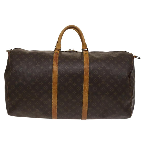 LOUIS VUITTON Monogram Keepall Bandouliere 60 Boston Bag M41412 LV Auth 117825
