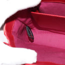 BVLGARI Chain Shoulder Bag Leather Red Auth 117840-23