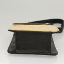 CHANEL Hand Bag Lamb Skin Beige CC Auth 117841-5