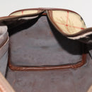 Burberrys Nova Check Boston Bag PVC 2way Beige Gold Auth 117842-18