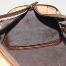 Burberrys Nova Check Boston Bag PVC 2way Beige Gold Auth 117842-19