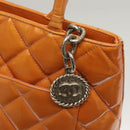 CHANEL Standard Tote Bag Patent leather Beige CC Auth 117843-10