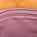 CHANEL Standard Tote Bag Patent leather Beige CC Auth 117843-17