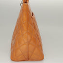 CHANEL Standard Tote Bag Patent leather Beige CC Auth 117843-3