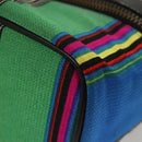Gianni Versace Vanity Pouch Canvas Multicolor Gold Auth 117852-14