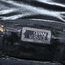 Gianni Versace Vanity Pouch Canvas Multicolor Gold Auth 117852-17