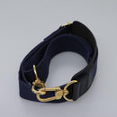 MCM Logogram Vicetos Boston Bag PVC Leather 2way White Gold Auth 117855-24