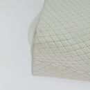 BALLY Hand Bag Leather 2way White Gold Auth 117861-17