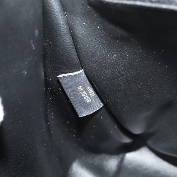 BALLY Hand Bag Leather 2way White Gold Auth 117861