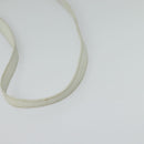 BALLY Hand Bag Leather 2way White Gold Auth 117861-8