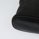 BALLY Chain Shoulder Bag Leather Black Auth 117884-15