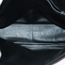 BALLY Chain Shoulder Bag Leather Black Auth 117884-11