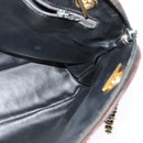 BALLY Chain Shoulder Bag Leather Black Auth 117884-19