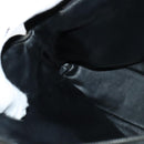 BALLY Chain Shoulder Bag Leather Black Auth 117884-20