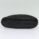 BALLY Chain Shoulder Bag Leather Black Auth 117884-5