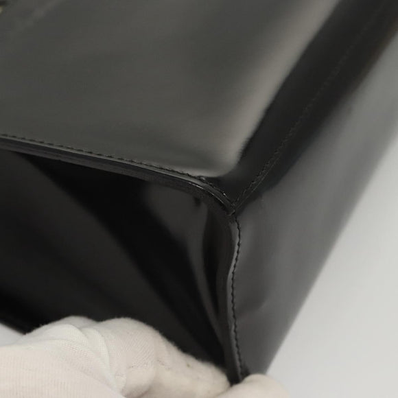 Salvatore Ferragamo Hand Bag Patent leather Black Auth 117886