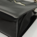 Salvatore Ferragamo Hand Bag Patent leather Black Auth 117886-14