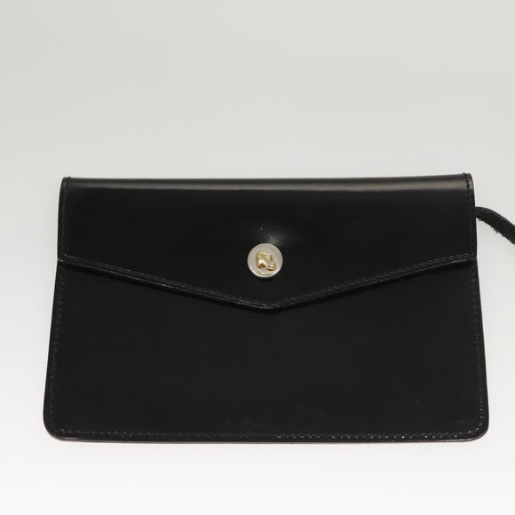 Salvatore Ferragamo Hand Bag Patent leather Black Auth 117886