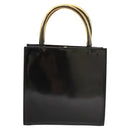 Salvatore Ferragamo Hand Bag Patent leather Black Auth 117886-2