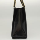 Salvatore Ferragamo Hand Bag Patent leather Black Auth 117886-3