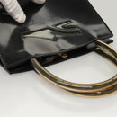 Salvatore Ferragamo Hand Bag Patent leather Black Auth 117886-6