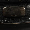 PRADA Shoulder Bag Leather Black Auth 117887-20
