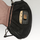 PRADA Shoulder Bag Leather Black Auth 117887-9