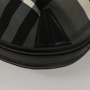 BURBERRY Nova Check Shoulder Bag Nylon Black Gold Auth 117888-15