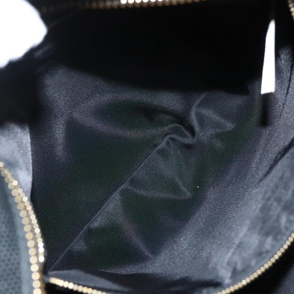 BURBERRY Nova Check Shoulder Bag Nylon Black Gold Auth 117888